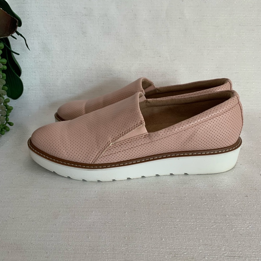 Naturalizer Effie Rose Pink Faux Leather Slip On Comfort Loafers Woman’s 8.5M - Picture 5 of 12
